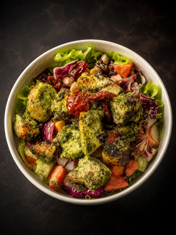 Pesto Cottage Cheese Salad